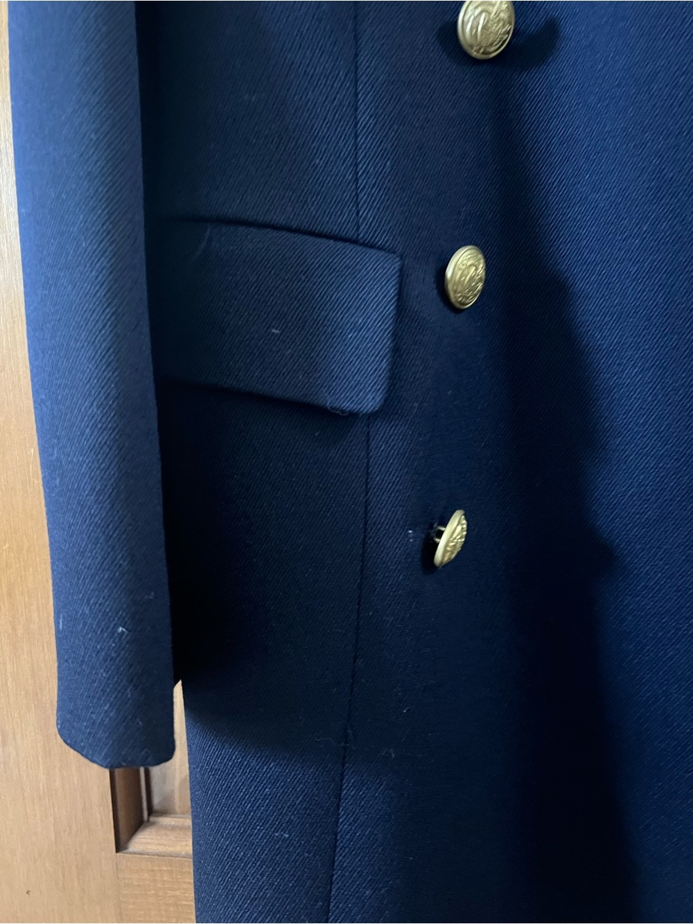 Vintage Ralph Lauren Country Wool Military Coat Velvet Collar NWT Size 10 RARE!! - Picture 9 of 16